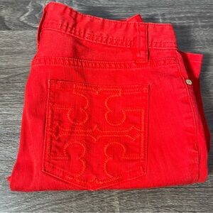 Tory Burch Red Skinny Jeans